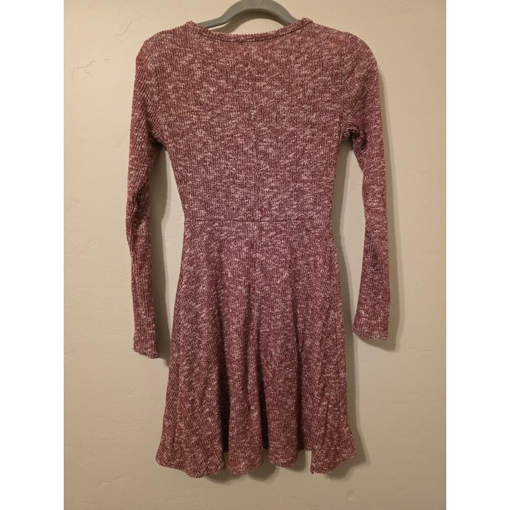 🧵🍷 Urban Outfitters Ribbed Knit Wrap Dress – XS/TP - Picture 2 of 6